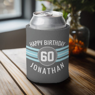 Alles Gute zum Geburtstag trägt Jersey-Streifen Dosenkühler