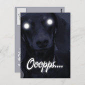 Alles Gute zum Geburtstag - Trick Candles - Dackel Postkarte (Vorne/Hinten)