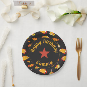 Alles Gute zum Geburtstag Tropenfisch Pappteller