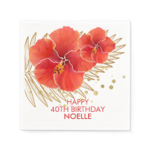 Alles Gute zum Geburtstag, tropischer Roter Hibisk