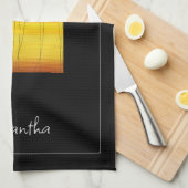 Alles Gute zum Geburtstag, tropischer Sommer Geschirrtuch (Viertel Falte)