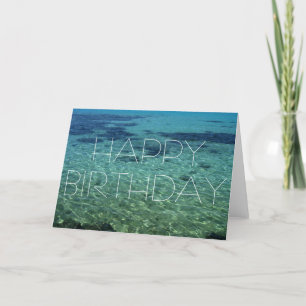 Alles Gute zum Geburtstag - tropisches Paradies - Karte