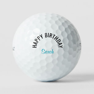 Alles Gute zum Geburtstag Turquoise Name Titleist Golfball