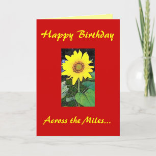 Alles Gute zum Geburtstag! Über der Karte