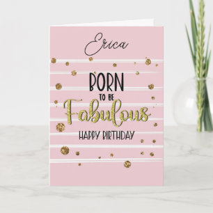 Alles Gute zum Geburtstag, um fabulös zu sein gebo Karte