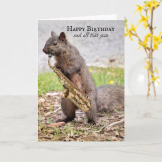 Alles Gute zum Geburtstag und die Jazzkarte Karte
