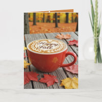 Alles Gute zum Geburtstag und Herbst Red Coffee Cu