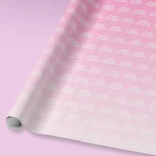 Alles Gute zum Geburtstag und jeden Namen Light Geschenkpapier