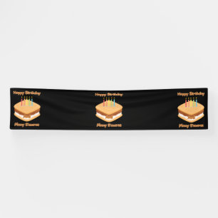Alles Gute zum Geburtstag und viele S'mores 2.5x12 Banner
