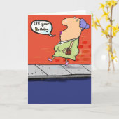 Alles Gute zum Geburtstag Unsinn. Karte (Gelbe Blume)