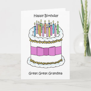 Alles Gute zum Geburtstag Ururgroßmutter Karte