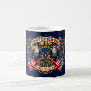 Alles Gute zum Geburtstag USA 250 Jahre   Patrioti Kaffeetasse