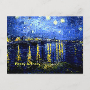 Alles Gute zum Geburtstag! Van Goghs Sternennacht, Postkarte