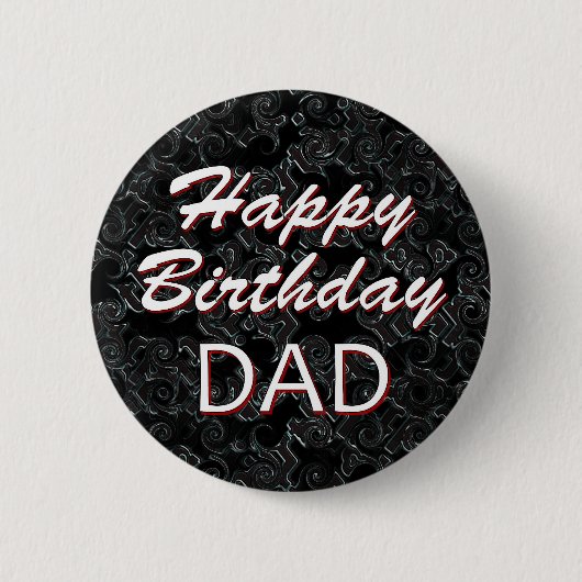 Alles Gute zum Geburtstag VATER Button (Vorderseite)