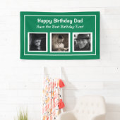 Alles Gute zum Geburtstag, Vater, Grün zum Geburts Banner (Insitu)