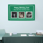 Alles Gute zum Geburtstag, Vater, Grün zum Geburts Banner (Messeveranstaltung)