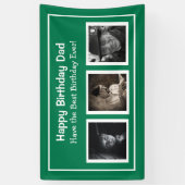 Alles Gute zum Geburtstag, Vater, Grün zum Geburts Banner (Vertikal)