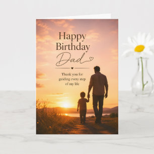 Alles Gute zum Geburtstag Vater Sonnenuntergang Ka Karte
