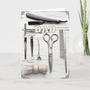 Alles Gute zum Geburtstag Vatertag Friseur Grußkar Karte