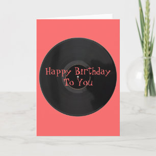 Alles Gute zum Geburtstag! Vinyl Record Geburtstag Karte