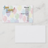Alles Gute zum Geburtstag Visitenkarte (Vorne/Hinten)
