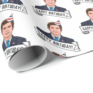 Alles Gute zum Geburtstag vom Bürgermeister PB Geschenkpapier