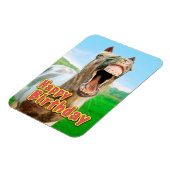 Alles Gute zum Geburtstag vom glücklichen Pferd Magnet (Linke Seite)