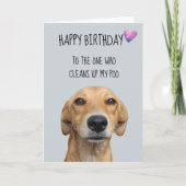 Alles Gute zum Geburtstag vom Hund Funny Spaß Karte (Vorderseite)