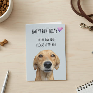Alles Gute zum Geburtstag vom Hund Lustiger Humor Karte