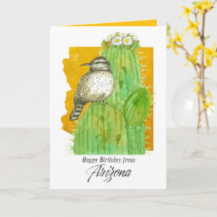 Alles Gute zum Geburtstag von Arizona Saguaro Kakt Karte