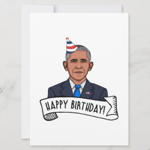 Alles Gute zum Geburtstag von Barack Obama Karte