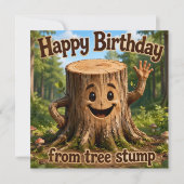 Alles Gute zum Geburtstag von Baumstumpf/Kinderkar (Vorderseite)