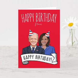Alles Gute zum Geburtstag von Biden Harris Karte