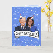 Alles Gute zum Geburtstag von Biden Harris Karte (Gelbe Blume)