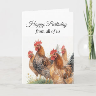 Alles Gute zum Geburtstag von der Gruppe Lustige H Karte