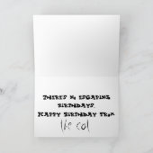 Alles Gute zum Geburtstag von der Katze Karte (Innenseite)