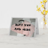 Alles Gute zum Geburtstag von der Katze Karte (Gelbe Blume)