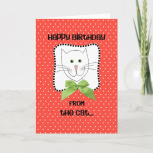 Alles Gute zum Geburtstag von der Katze Karte