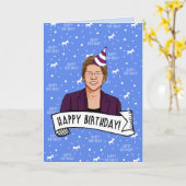 Alles Gute zum Geburtstag von Elizabeth Warren Karte (Gelbe Blume)