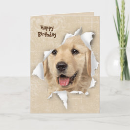Alles Gute zum Geburtstag von Golden Retriever Karte