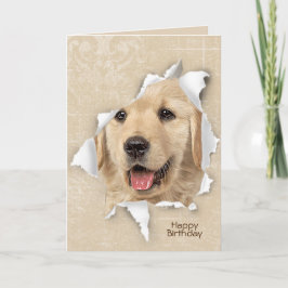 Alles Gute zum Geburtstag von Golden Retriever Karte