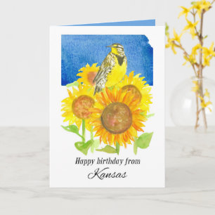 Alles Gute zum Geburtstag von Kansas Wiesenlerche  Karte