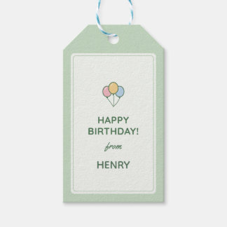 "Alles Gute zum Geburtstag von" Namensgeschenk-Anh Geschenkanhänger