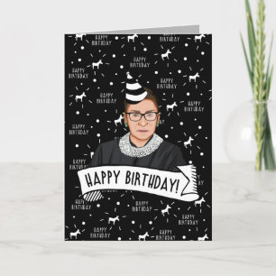 Alles Gute zum Geburtstag von Ruth Bader Ginsburg Karte