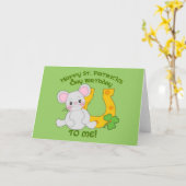 Alles Gute zum Geburtstag von St. Patrick! Karte (Gelbe Blume)