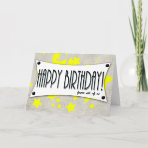 Alles Gute zum Geburtstag von uns allen generische Karte