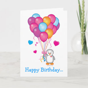 Alles Gute zum Geburtstag von uns allen mit Pingui Karte