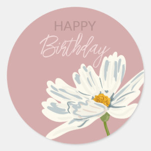 Alles Gute zum Geburtstag während der sommerlichen Runder Aufkleber