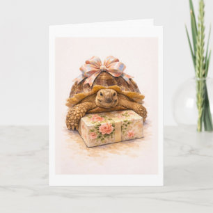 Alles Gute zum Geburtstag Wasserfarben Sulcata-Sch Karte