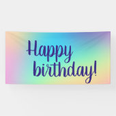 Alles Gute zum Geburtstag! Weich farbige Strahlung Banner (Horizontal)